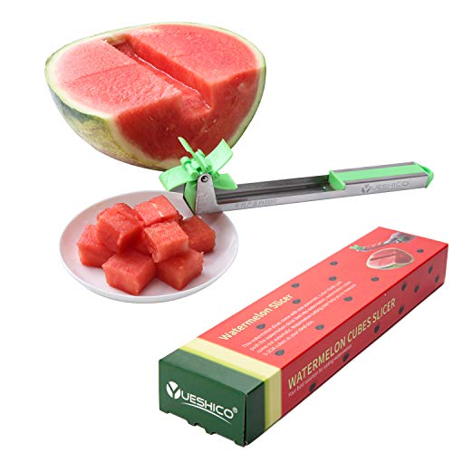 Yueshico Stainless Steel Watermelon Slicer Cutter Knife Corer Fruit Vegetable Tools Kitchen Gadgets With Melon Baller Scoop Extra #TOP1