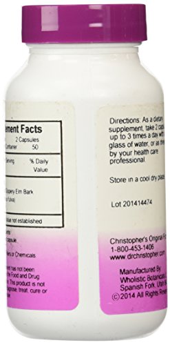 Dr Christopher's Formula Slippery Elm Bark, 100 Count #TOP2