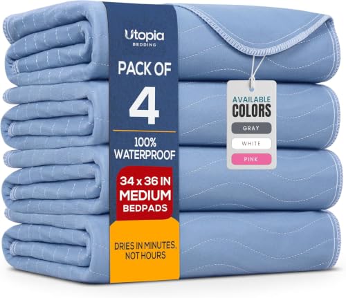 4 Pack Waterproof Reusable Heavy Absorbency...
