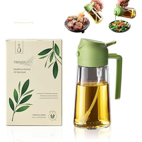 TrendPlain Olive Oil Dispenser Bottle with Lables Cover