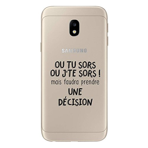 ZOKKO J3 2017 Case - Or You Come Or I Have You mais faut prise une Decision Transparent Ink Soft Black