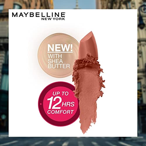 Image of Maybelline New York Color Sensational Powder Matte Lipstick, Toasted Brown, 3.9g