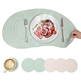 Un choix de cadeau pratique : Disponible par lot de 6 dans une variété de couleurs. Un cadeau idéal pour les pendaisons de crémaillère, les anniversaires ou les visites d'amis, alliant l'élégance à la protection de la table au quotidien