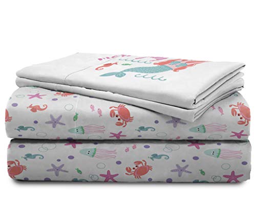 Jay Franco Trend Collector Mermaizing Full Sheet Set - 4 Piece Set Super Soft And Cozy Kid’s Bedding - Fade Resistant Microfiber Sheets #TOP6
