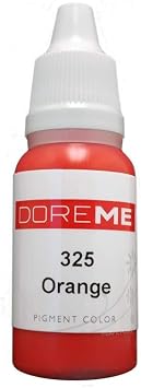 DOREME Permanent Makeup Pigment Ink Color Tattoo Micro Cosmetic Micropigmention U Pick Color Orange Sorbet by Doreme