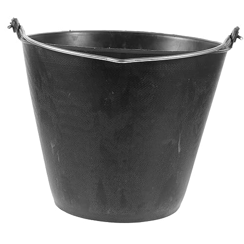 TOPPERFUN Balde De Barro Herramienta De Yeso Cubeta Mezcladora De Cemento Cubo De Cemento Cubos De Cemento Baldes Cubos De Constructores Cubos para Mezclar Cemento El Plastico Negro