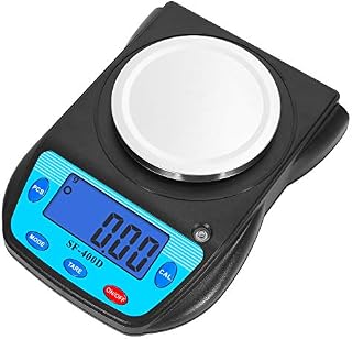 Bonvoisin Digital Lab Scale 600g x 0.01g Precision Electronic Scale LCD Display Analytical Balance Jewelry Scale Scientific Scale 0.01g Accuracy (Blue Original Type)
