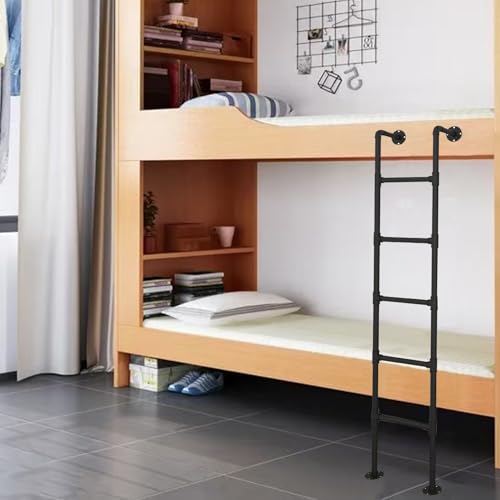Escalera de metal para cama alta ultrarresistente de 150 cm con soporte de 150 kg