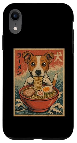 Jack Russell Terrier isst Ramen Kawaii, Anime-Hundeliebhaber Hülle für iPhone XR