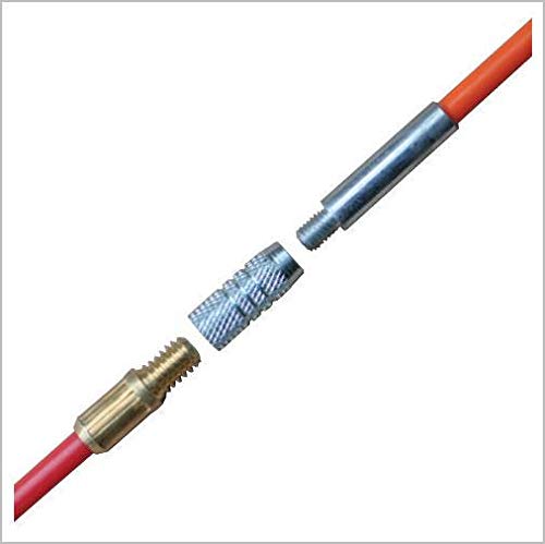 C.K MightyRods 10m Kabelstangen Kit 14 Stück, 5mm Ø Flexibilitäten Einziehstangen, Reibungslose Glasfaser Elektrische Kabelziehhilfe, Elektroinstallation, Kabeleinziehhilfe Elektriker, CK T5410