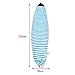 FytStycale Surfboard Sock Cover with Drawstring for Paddleboard Storage, 230cmx50cm Blue