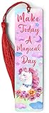 GOLEEX Unicorn Metal Bookmark with Ruler for Kids Women Girls Teens Friends Book Lovers Readers Colo