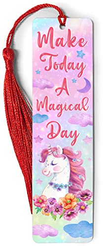Goleex Unicorn Metal Bookmark With Ruler For Kids Women Girls Teens Friends Book Lovers Readers Colorful Rainbow Magnetic Bookmarks Birthday Gifts Holiday Party Animal Bookmarkers #TOP4