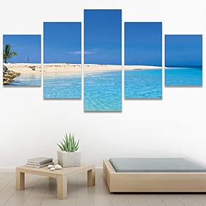 SIGNWIN 5 Panel Canvas Wall Art Modern Art...