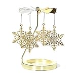 Drehbare Kerzenhalter aus Metall sind eine schöne Urlaubsergänzung für Ihr Haus oder sind ideal für Dinnerpartys, Schlafzimmer, Kamine und Wohnzimmer.