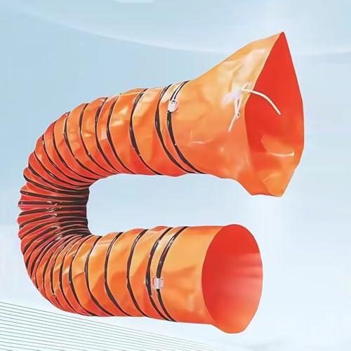 Manguera De Aire Caliente TTubo Ventilación Flexible 3m 5m 10m Manguera Escape Escalable Para Extractora Ventilador Secadora Climatización(2m(6ft),200mm(8'))