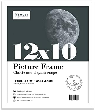 12x8 Inch Black Photo Frame Wall Mountable and Freestanding Picture Frame Standard Photograph Size, 12" X 8" (31 X 20cm)