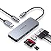 Produktbild MECO ELEVERDE USB C Hub, 7 Ports Multifunktions Typ C Adapter (USB-C+USB3.0+2-Ports USB2.0+4K HDMI+SD/TF-Kartenleser) für MacBook Pro Chromebook,Sumsung S8, Huawei Mate 10 und Mehr Typ C Geräte