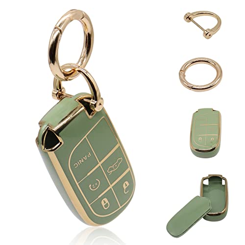 Elegananccy for Jeep Key Fob Cover, Soft Full Protection Key