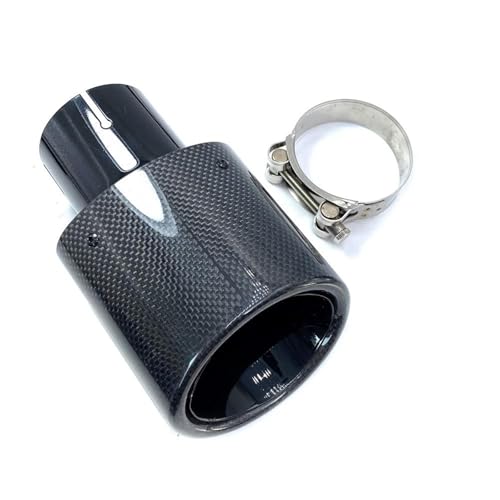 Tubo de escape de fibra de carbono negro brillante para un acabado elegante en tu coche E90