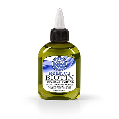 Ethereal Nature Biotin Pro-Growth 4 Pack (Shampoo 12 Oz, Conditioner 12 Oz, Hair Oil & Mask) #TOP7