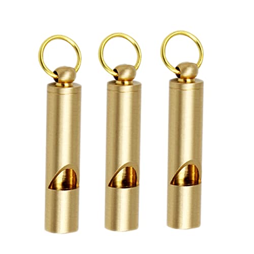 Silbatos retro cobre 3 piezas para exteriores miniatura 1