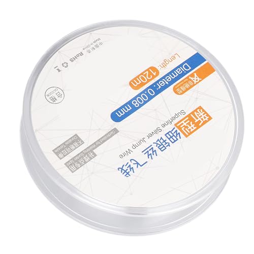 0.008mm Superfine Silver Wire 120m Length for Phone Motherboard Fingerprint Repair Small Soldering Wire for iOS BGA PCB Repair