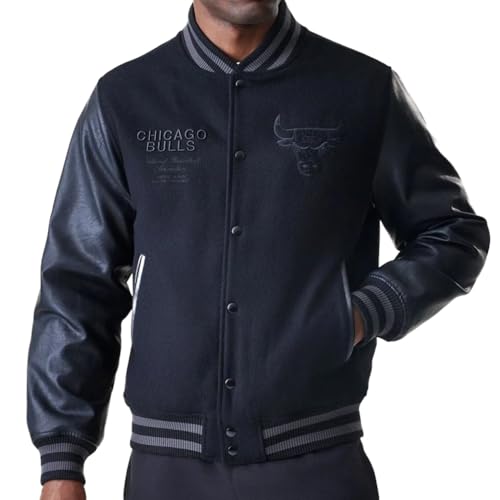 New Era NBA Veste unisexe Tonal College Chicago Bulls Noir, Noir , XXL