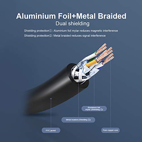 Andoer VENTION Cat 7 Ethernet Cabo Gigabit Fast Speed ​​Flat Network Cable RJ45 Cabo de blindagem du