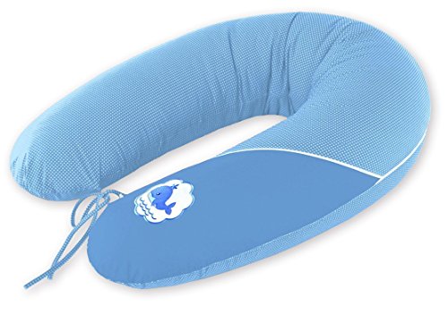 Sei Design Taie pour Coussin d'allaitement de XXL 190 x 30 cm avec Fermeture éclair, 100% Coton