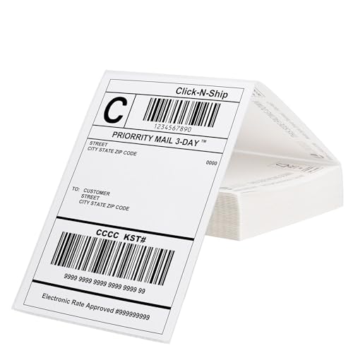 L LIKED 200 4x6 Thermal Labels Fanfold, Direct Thermal Shipping