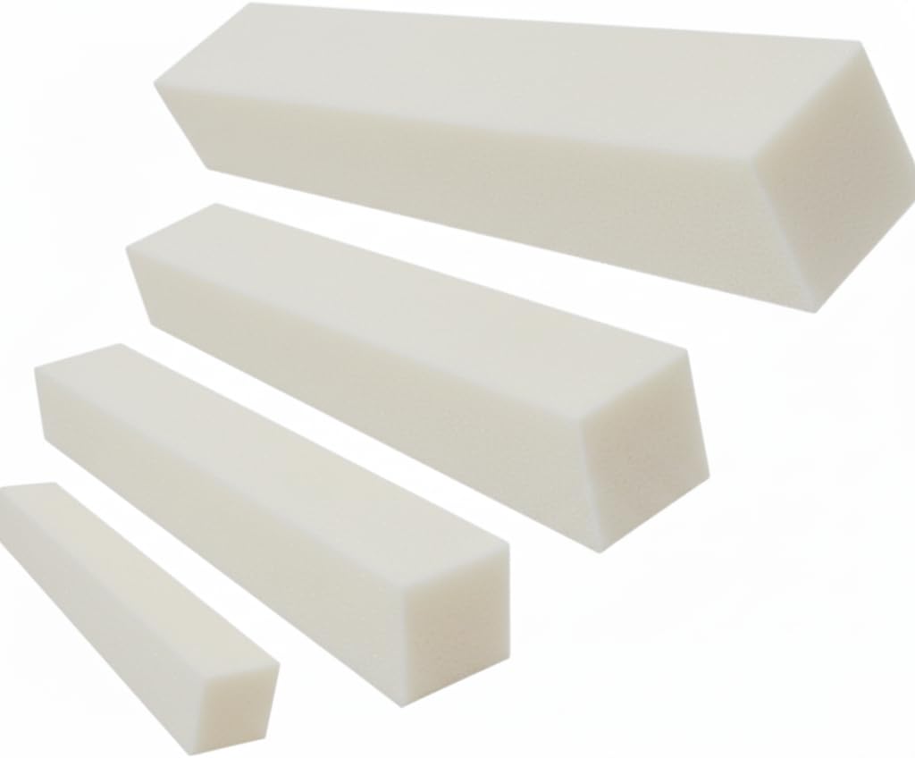 Foam Bed Gap Filler for Headboard, Sofa, Bed, Mattress Extender, F.oam Pillar, Foam Sticks, Packing, High Density F.oam Bolster Support for Mattress & Headboard, Sofa Gap Spacer (White, 180x15x15cm)
