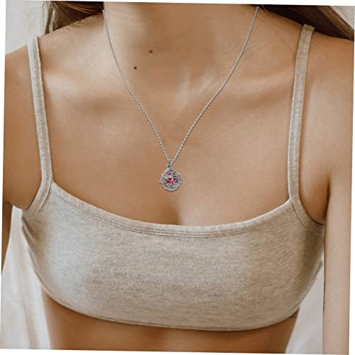 Healifty 3 Sets Perfume Essential Oil Necklace Memorial Necklace Stainless Steel Necklace Charm Necklace Diffusers For Jewelry Essential Oil Neck Chain Hanging Aroma Pendant Copper Cassette #TOP2