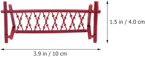 Miniatura 6 de Toyvian 25 piezas de valla en miniatura de plástico, valla decorativa para manualidades, casa de muñecas, jardín, bonsái, terrario, suministros de