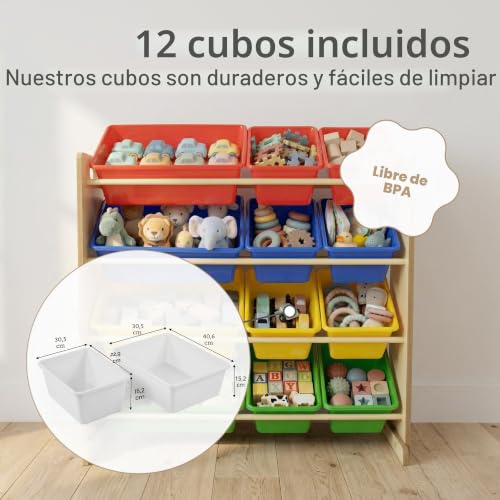 Organiza juguetes y elimina el desorden con el mueble infantil seguro Humble Crew natural 6