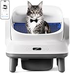 Happypaw Open-Top Self Cleaning Litter Box - Large Capacity Automatic Litter Box for Multiple Cats with Safety Protection, App Control, Odor-Free, Anti-Leakage Material, Includes Trash Bags