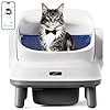 Happypaw Open-Top Self Cleaning Litter Box - Large Capacity Automatic Litter Box for Multiple Cats with Safety Protection, App Control, Odor-Free, Anti-Leakage Material, Includes Trash Bags