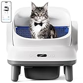 Happypaw Open-Top Self Cleaning Litter Box - Large Capacity Automatic Litter Box for Multiple Cats with Safety Protection, App Control, Odor-Free, Anti-Leakage Material, Includes Trash Bags