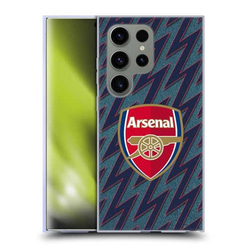 Funda de Gel Arsenal FC Samsung Galaxy S24 Ultra con Escudo Tercera Equipación