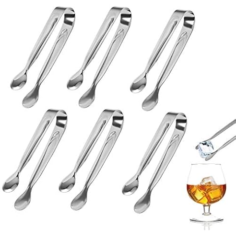 ZoomSky 6pcs Pinzas de Candy Bar Clip Plata Acero Inoxidable Cover