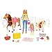 Barbie GLL70 - Reitspaß Spielset mit Barbie (blond), Chelsea, Pferd und Pony, Puppen Spielzeug ab 3 Jahren