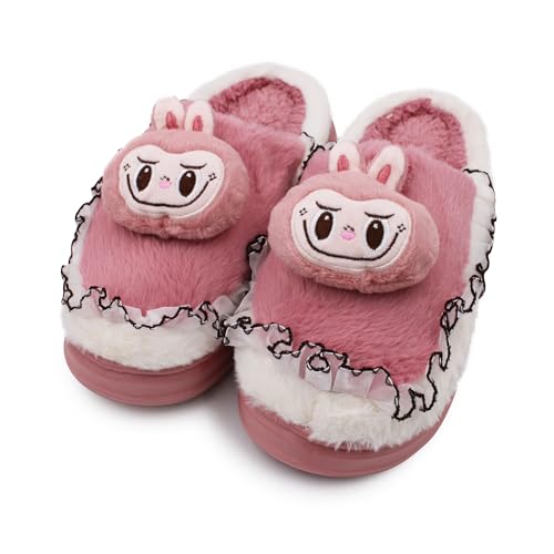 Image of VRITRAZ Women's Comfort Slip On Closed Toe Warm Winter with Cute Design print House Clog Indoor Slipper