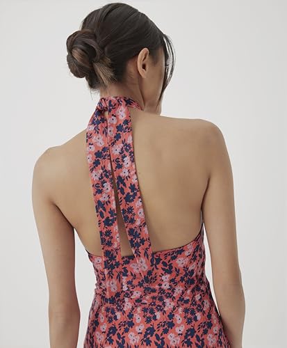 Image of Pact Organic Cotton Women's Fit & Flare Halter Dress