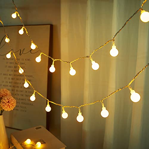33Ft 100 Leds Battery String Lights Warm White & Multicolor Globe Fairy Lights Battery Operated With Remote Indoor Outdoor Christmas Lights For Bedroom, Parties, Wedding, Centerpiece, Decoration #TOP6