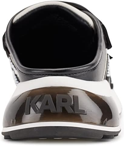 Karl Lagerfeld Paris Women's Devora Slip On Trendy Sneaker Mule, Black/White, 7 | Image 1