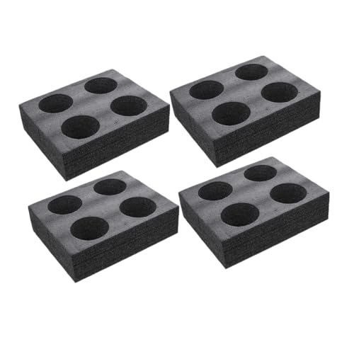 HEMOTON 4pcs Drink Holder Tray Portable Cup Carrier for Takeout Coffee and Beverages for Restaurants Cafes and Picnics Multi Design for