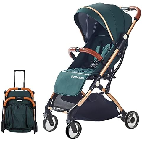 SONARIN Silla de paseo Ligera y Compacta con arnés de cinco puntos Cover
