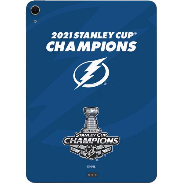 Skinit Decal Tablet Skin Compatible with iPad Air 11in (2024-2025) - Officially Licensed NHL 2021 Stanley Cup Champions Tampa Bay Lightning Design
