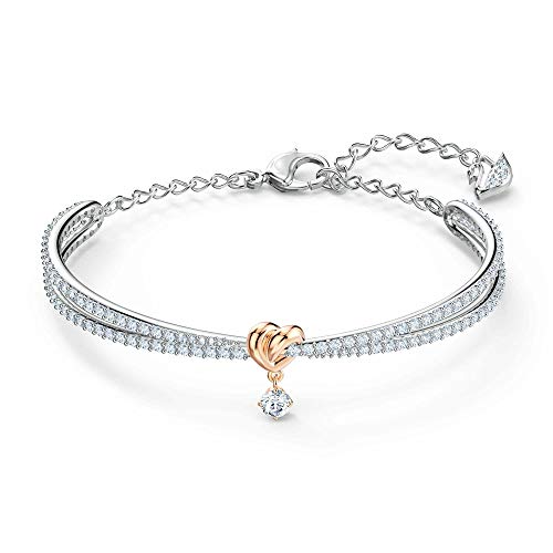 SWAROVSKI Lifelong Heart Bangle Cz White One Size