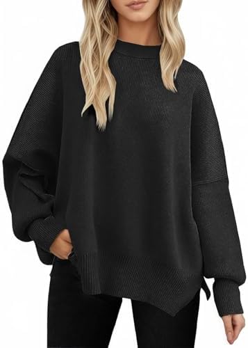 Jersey Mujer Invierno Sueter Manga Larga Oversize Jersey Anchos L...